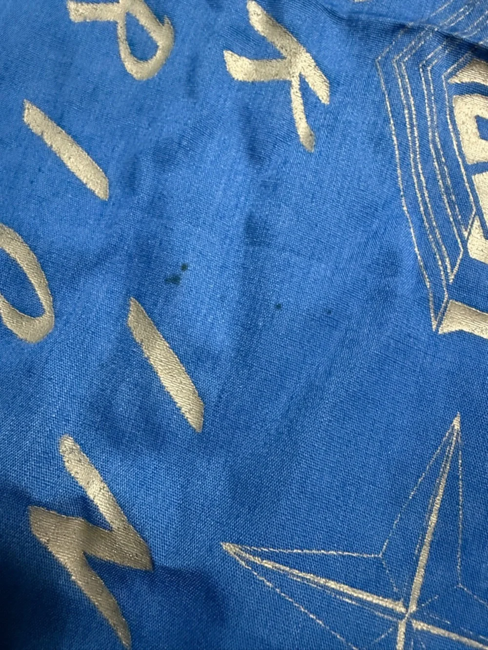 Vintage Night Ranger Rock In America Bandana Blue 80s Concert Merch Rare